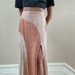 Patch Work Ankle Skirt